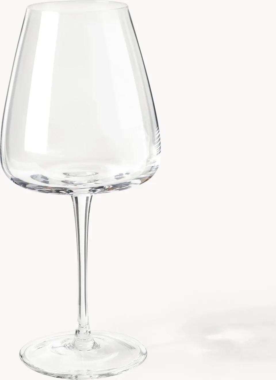 Set aus 4 mundgeblasenen Rotweingläsern aus klarem, elegantem Glas für besondere Anlässe
