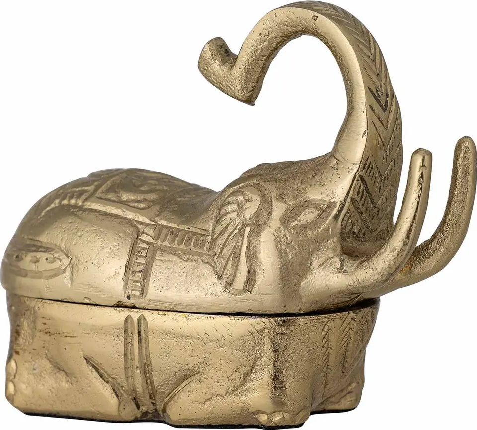 Schmuckbox Elephant aus Holz mit Elefantenmotiv zur stilvollen Aufbewahrung von Schmuck