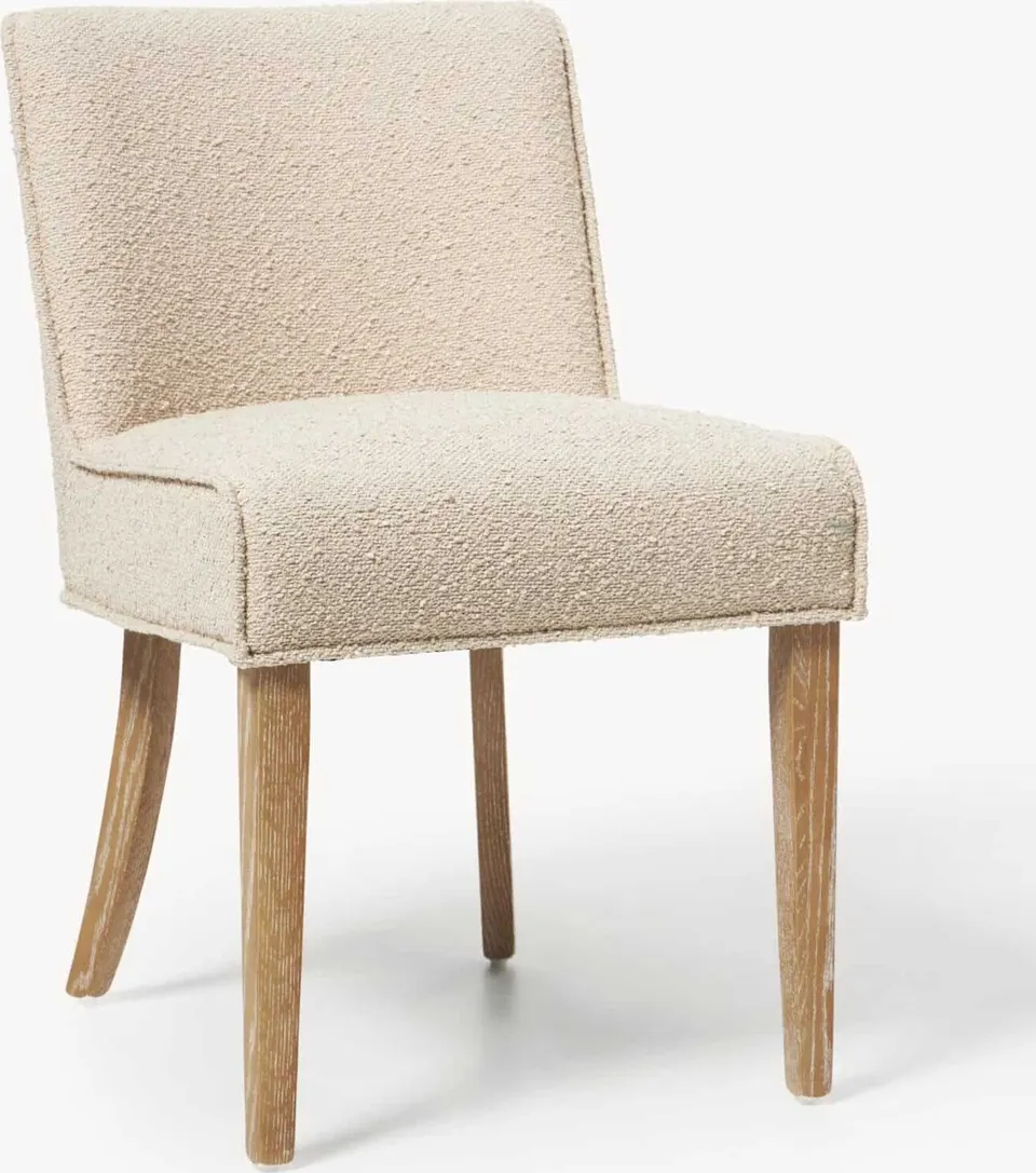Polsterstühle TEDDY Hellbeige modern und komfortabel mit weichem Polster für Esszimmer und Wohnzimmer