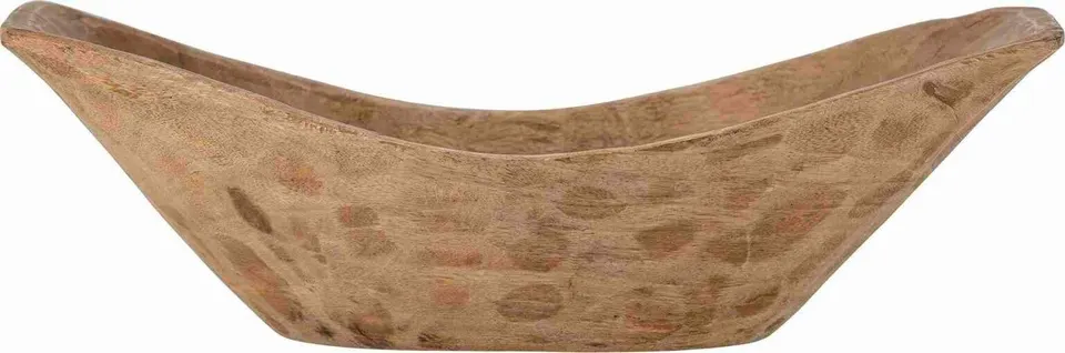 Holzschale Fadia aus hochwertigem Holz handgefertigt naturbelassen ideal für Dekoration und Aufbewahrung