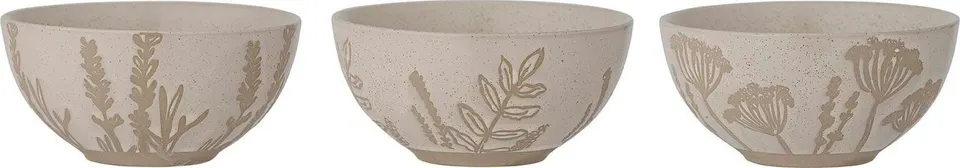 Schälchenset Primrose 3-teilig aus Keramik in Pastellfarben ideal zum Servieren von Snacks und Dips