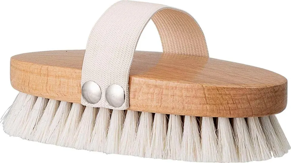 Badebürste Miza aus hochwertigem Holz für sanfte Körperpflege und optimale Peelingwirkung. Ideal für die tägliche Anwendung im Badezimmer.