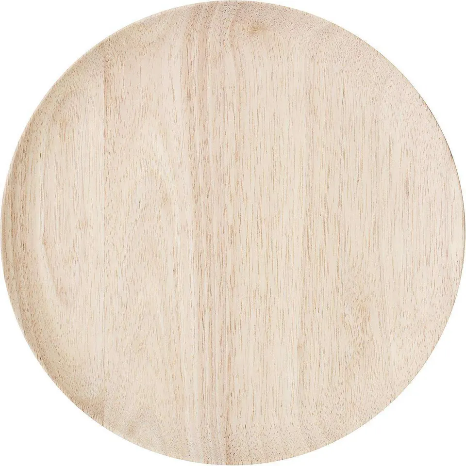Hochwertiger Holzteller aus nachhaltigem Holz, ideal für servieren von Speisen und als dekoratives Element auf dem Tisch.