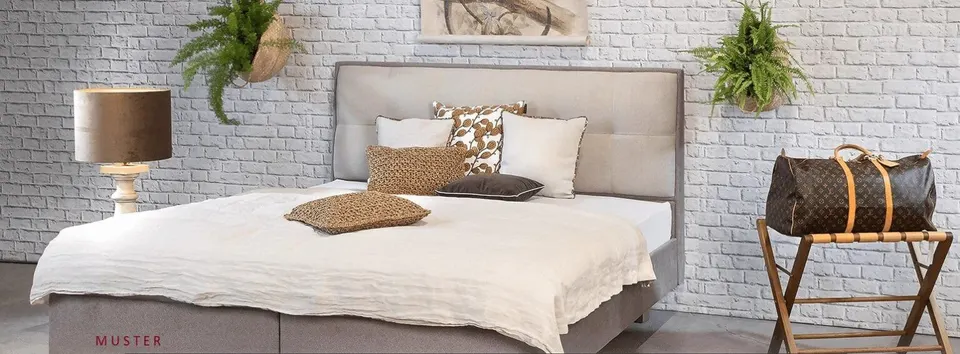 Boxspringbett 160x200cm modernes Design komfortables hochwertiges Polsterbett mit Matratze und Topper in elegantem Schlafzimmer