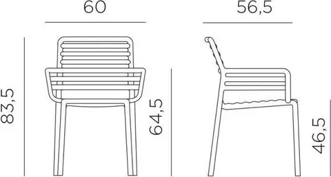 Nardi Armchair Doga tabacco – Ansicht 3
