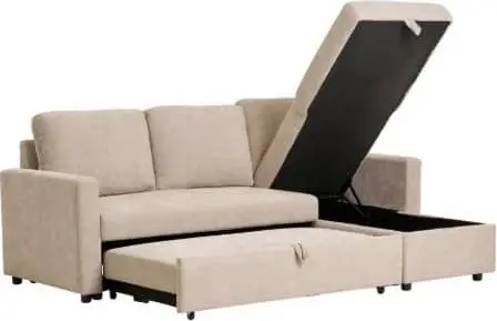 Bettsofa m. Stauraum  L 194 x B 117 x H 46 – Ansicht 3