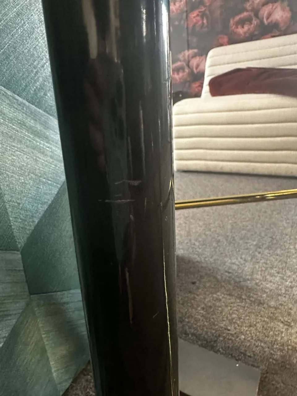 Barhocker Norfolk schwarz/gold – Ansicht 2