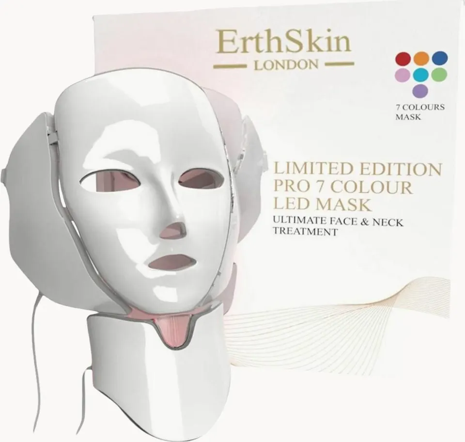 LED-Gesichts- und Halsmaske Pro 7 Limited Edition für Hautpflege und Anti-Aging-Behandlung