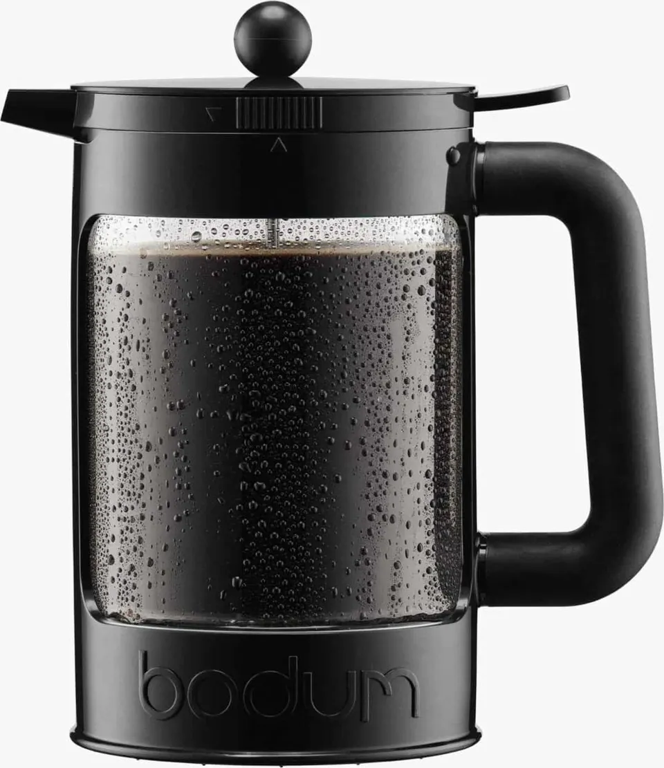 Cold-Brew-Kaffeepresse Bean aus hochwertigem Glas mit robustem Edelstahlfilter für aromatischen Kaltkaffee zu Hause