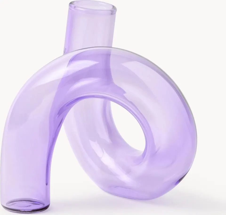 Handgefertigte Vase Zaida aus Keramik, Höhe 12 cm, dekorative Blumenvase in elegantem Design