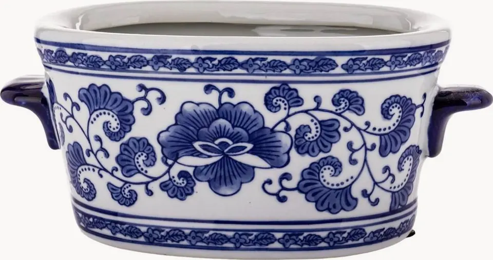 Moderner Übertopf Marlowe aus Keramik in elegantem Design für stilvolle Pflanzenpräsentation
