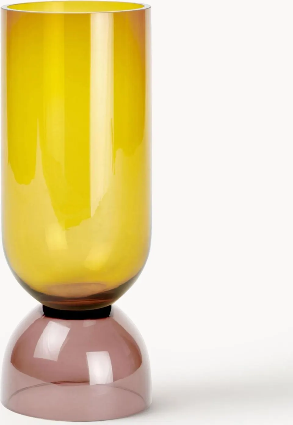 Mundgeblasene Vase und Windlicht Vasari aus hochwertigem Glas handgefertigt elegantes Design für Wohnkultur