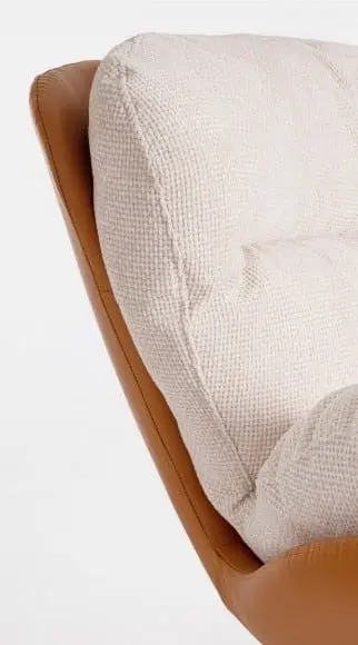 Loungesessel Adinda cognac/Leder – Ansicht 3