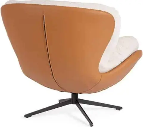 Loungesessel Adinda cognac/Leder – Ansicht 4