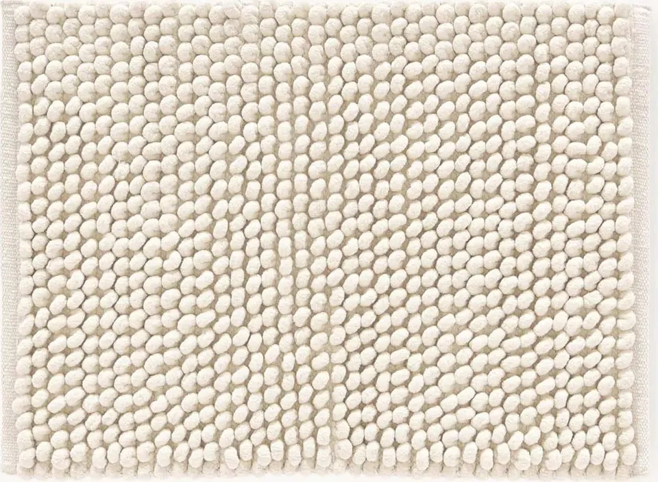 weicher Badvorleger im Schlingen-Design für Badezimmer rutschfest und saugfähig