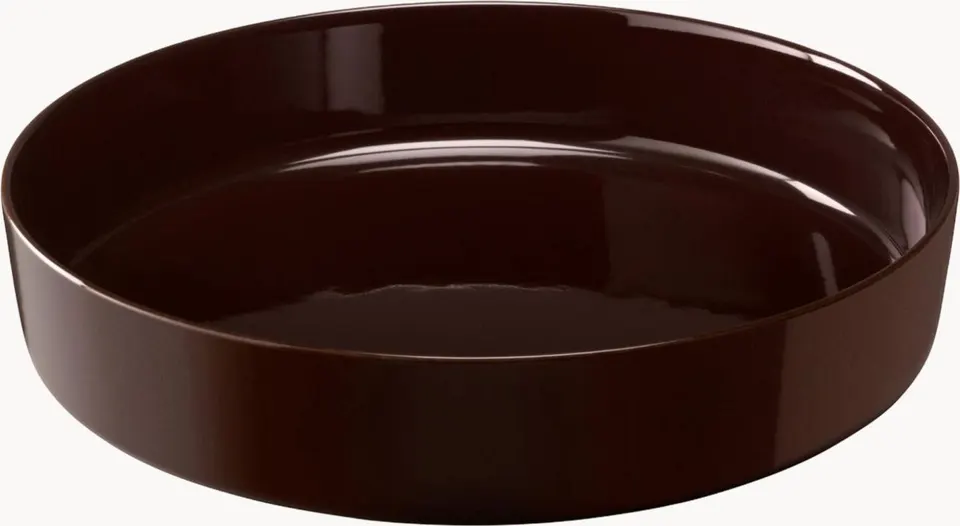 Servierschale Braun mit Durchmesser 30 cm und Höhe 6 cm ideal zum Servieren von Speisen