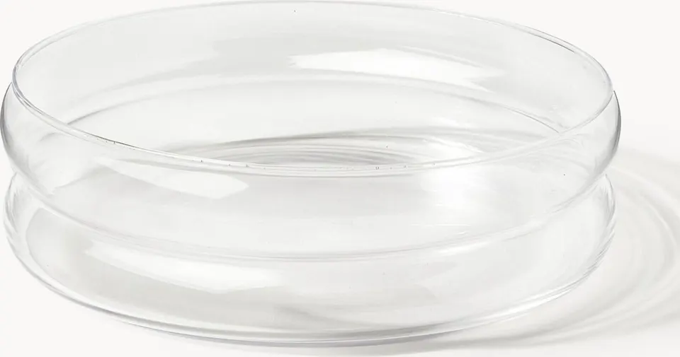 Mundgeblasene Servierschale Bubby aus hochwertigem Glas handgefertigt elegante Dekoration