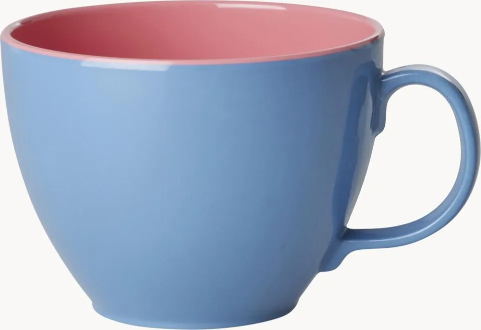 XL-Tasse Dove aus robustem Melamin in modernem Design ideal für Kaffee und Tee