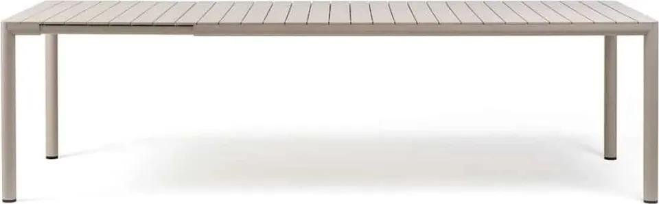 Nardi Tevere 210 ausziehbarer Gartentisch in Corda Farbe, verlängerbarer Outdoor Tisch mit modernem Design