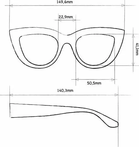 Okkia-Lesebrille Claudia OK023BK-1.00 – Ansicht 3