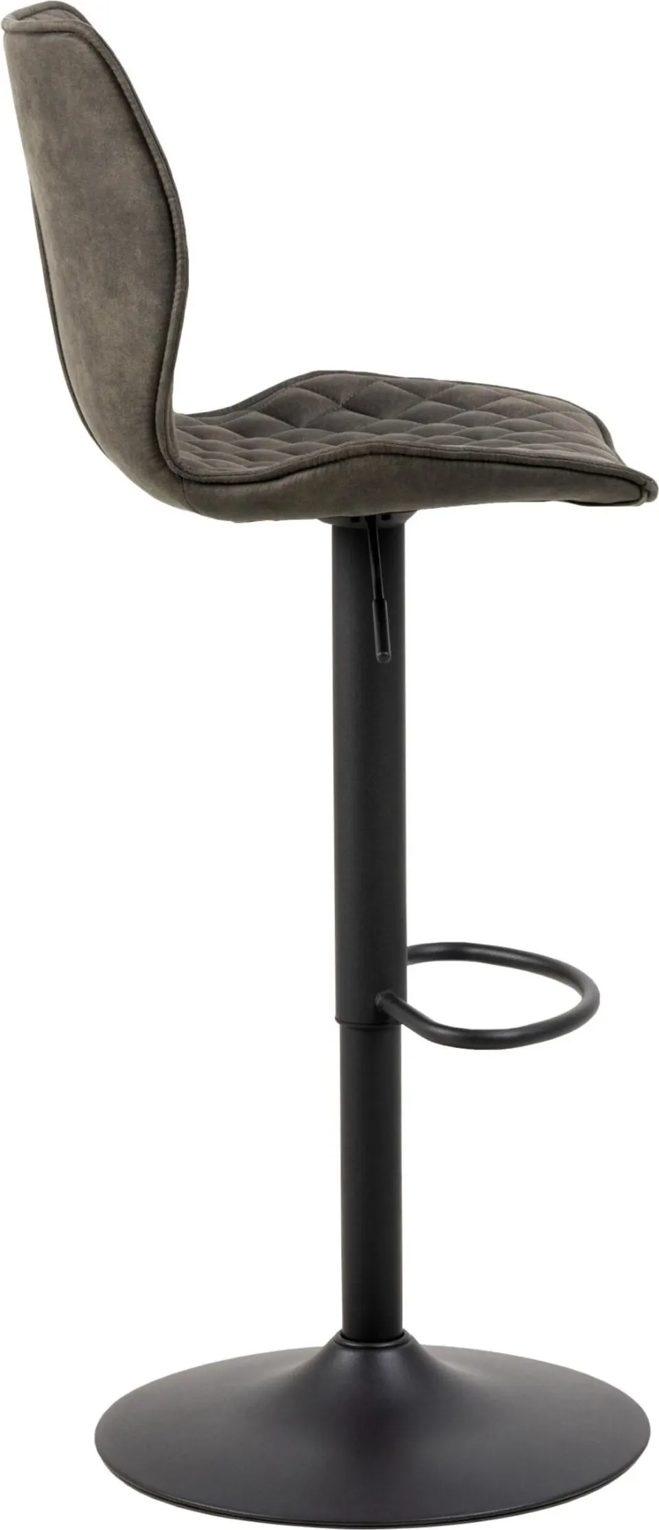 Barhocker NAOMI moderner schwarzer Barstuhl mit Metallgestell und bequemem Sitz