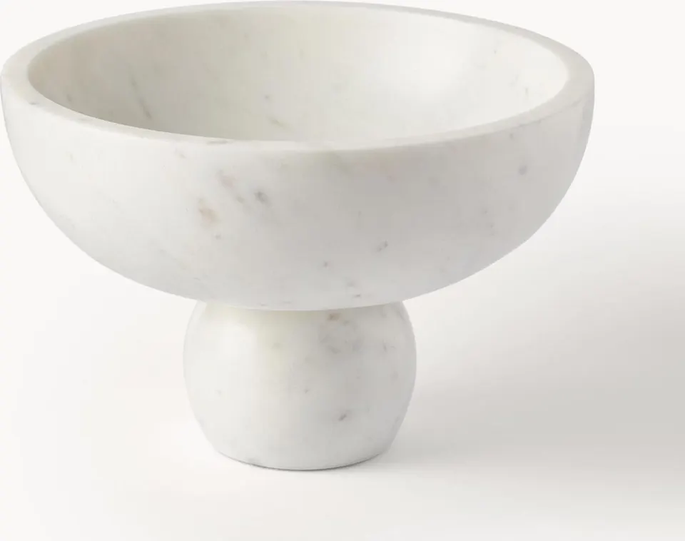 Hochwertige Deko-Schale aus Marmor in elegantem Design für stilvolle Wohnakzente und dekorative Arrangements.