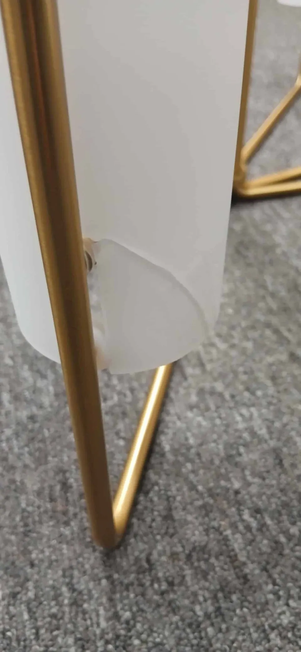 Große Pendelleuchte Gold – Ansicht 3