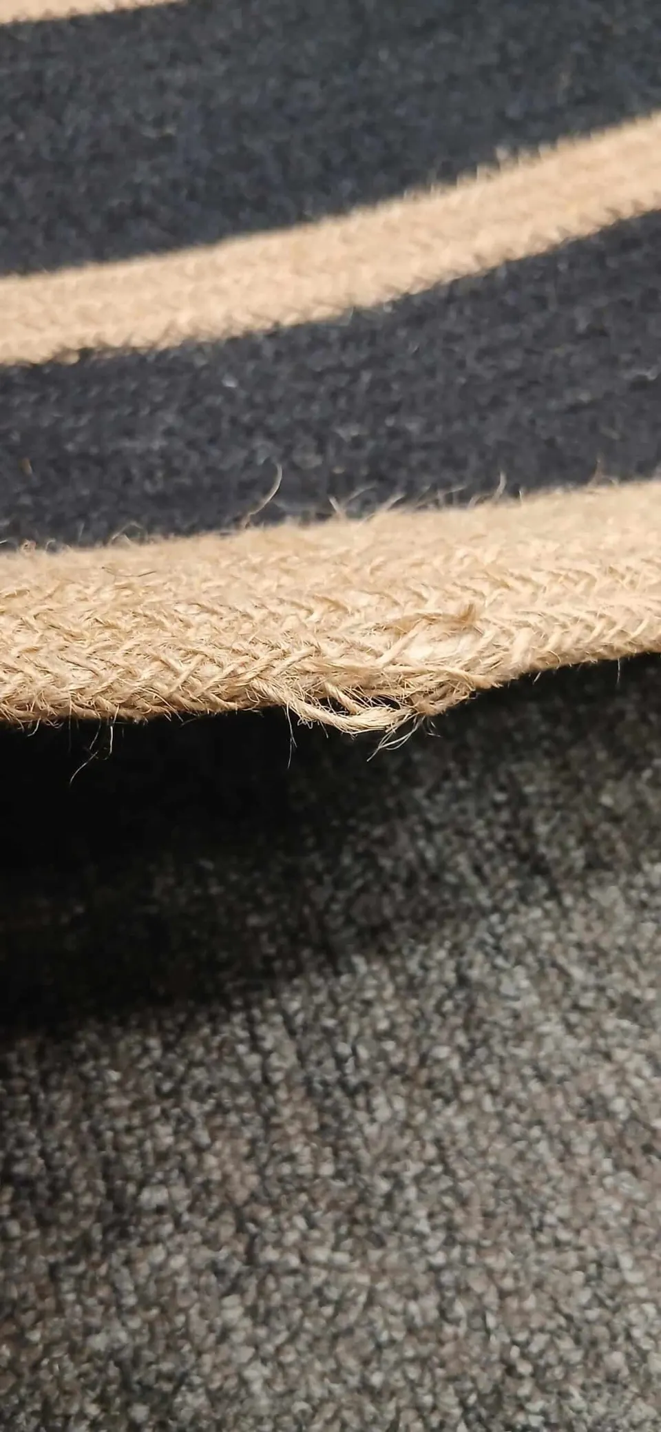 Teppich Rund  Schwarz, Jute D 120 – Ansicht 3