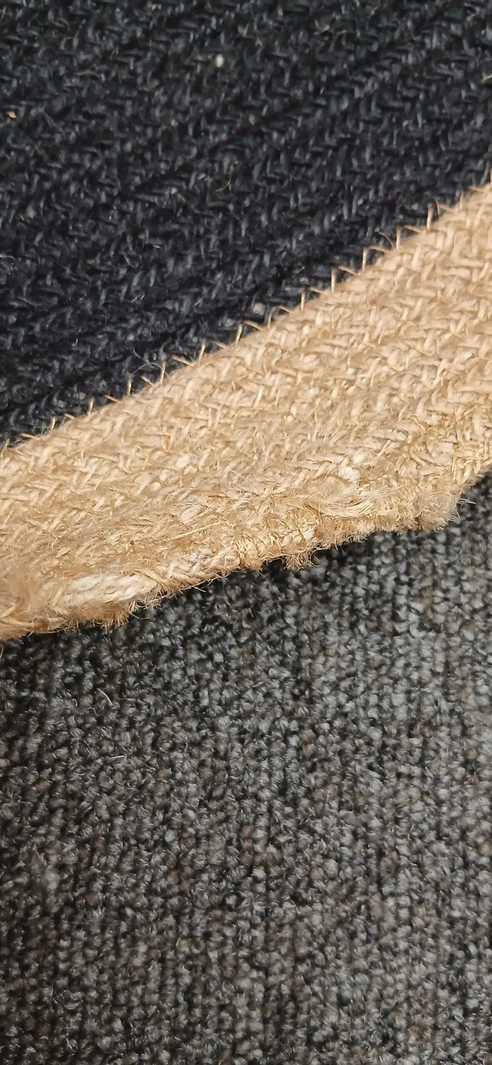 Teppich Rund  Schwarz, Jute D 120 – Ansicht 4