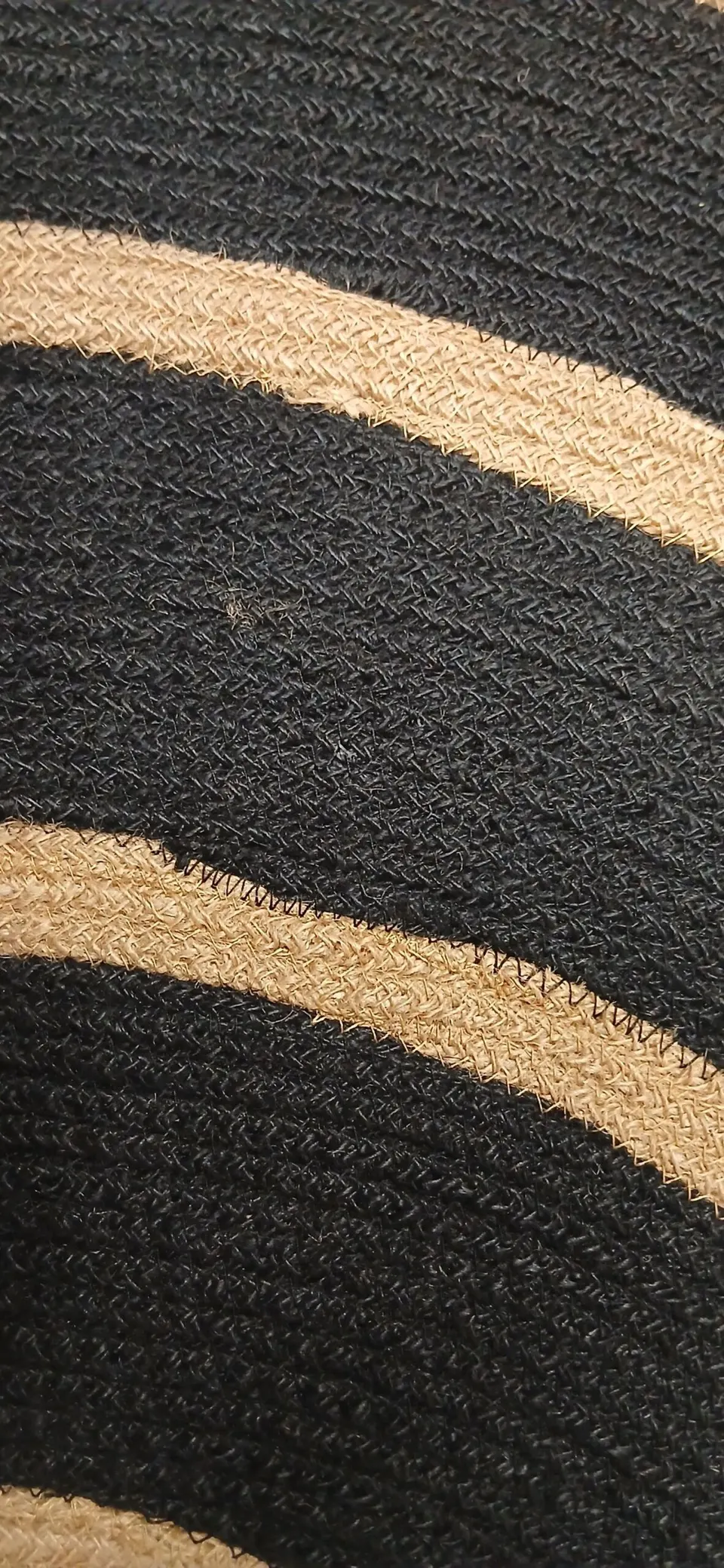 Teppich Rund  Schwarz, Jute D 120 – Ansicht 5