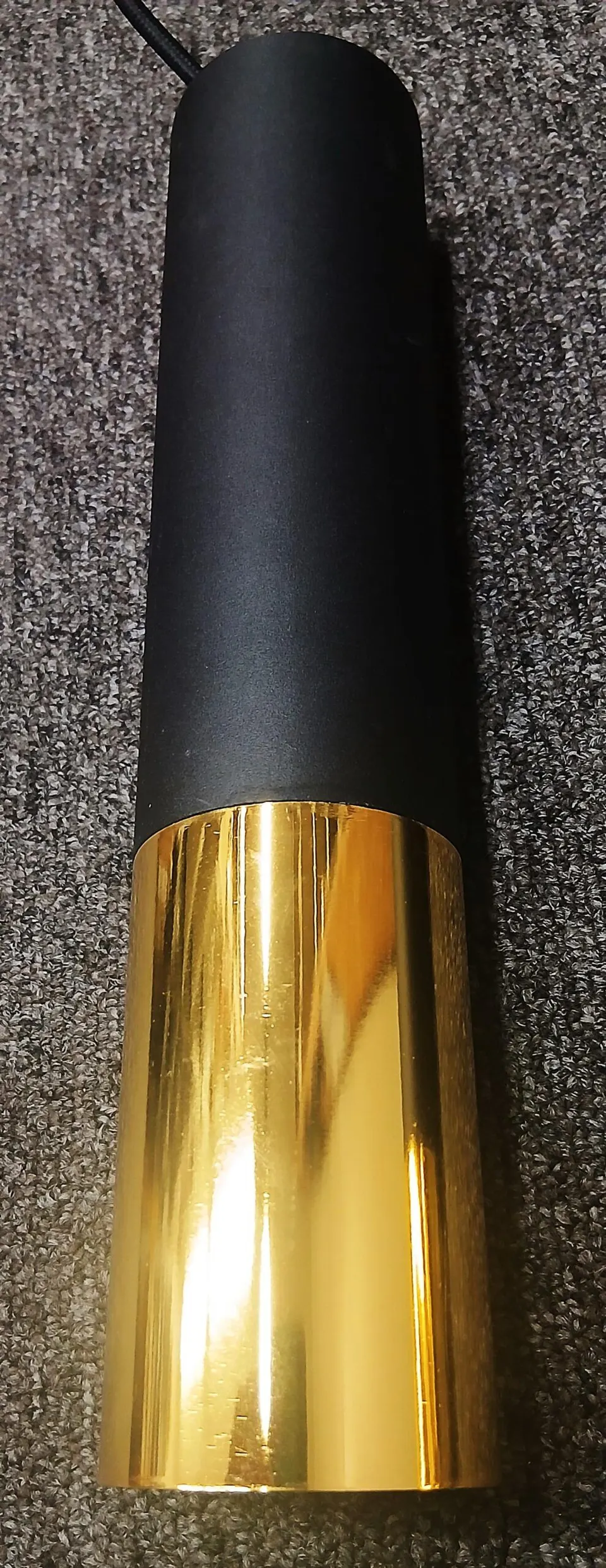Kleine Cluster-Pendelleuchte Schwarz-Gold – Ansicht 2