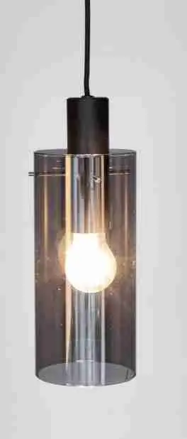 Hängeleuchte aus silberfärbigem Glas – Ansicht 3