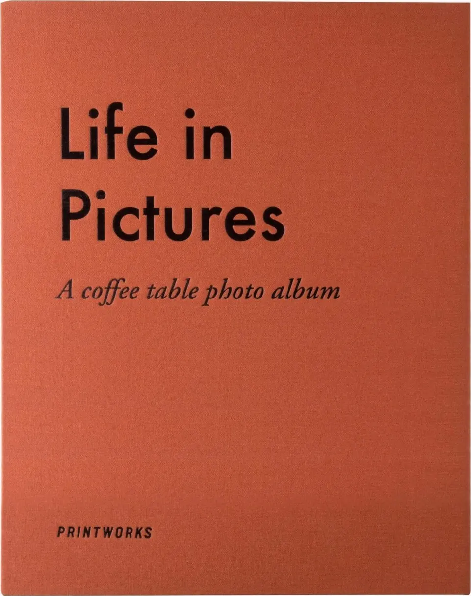 Fotoalbum Life Orange mit lebendigem orangem Design und hochwertigem Einband