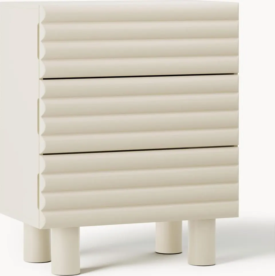 Kommode Fan aus Holz mit den Maßen B 90 x H 111 x T 53 cm in modernem Design
