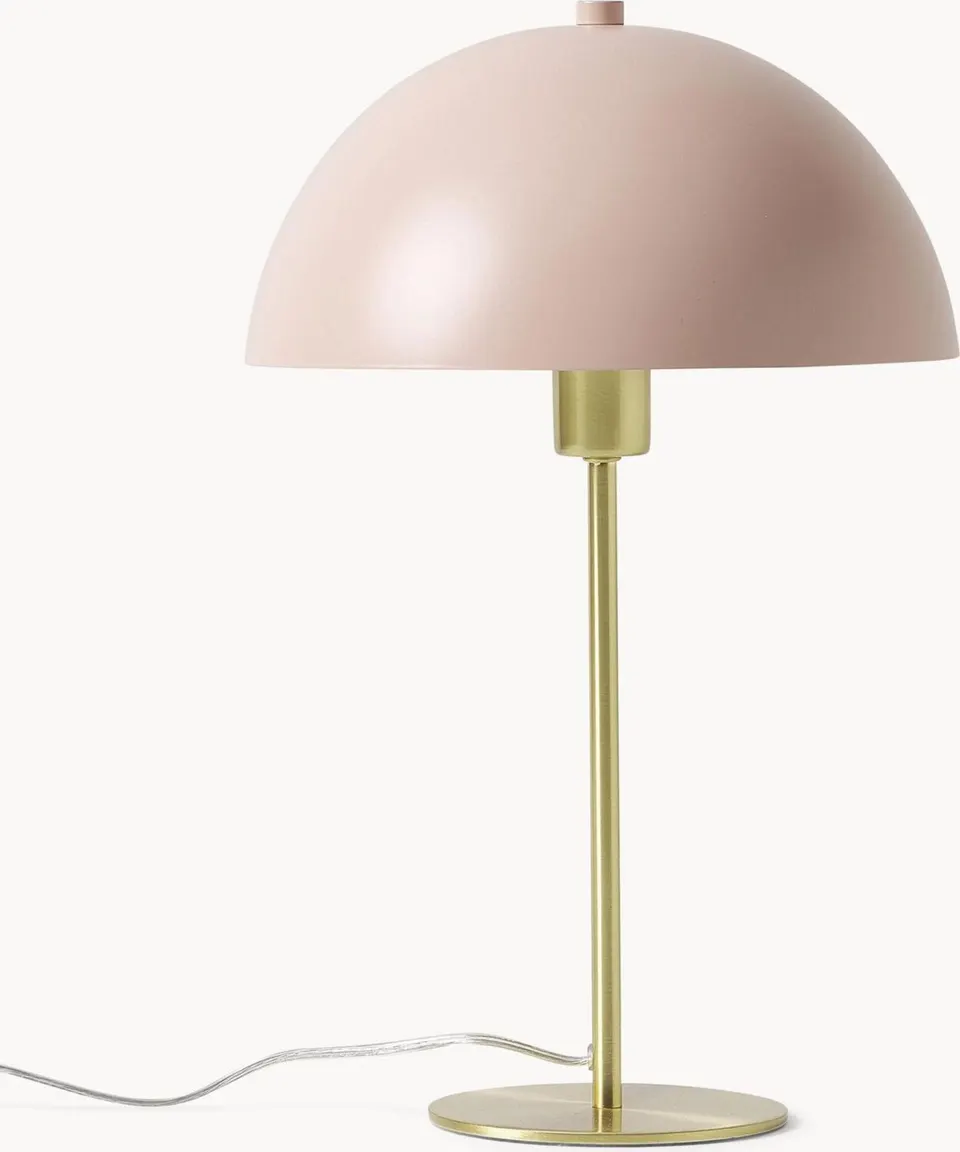 Tischlampe Matilda in Rosa und Gold modernes Design elegante Beleuchtung für Wohnzimmer und Schlafzimmer