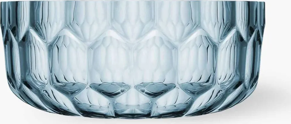 Salatschüssel Jellies aus transparentem Material mit dekorativem Strukturmuster ideal für frische Salate