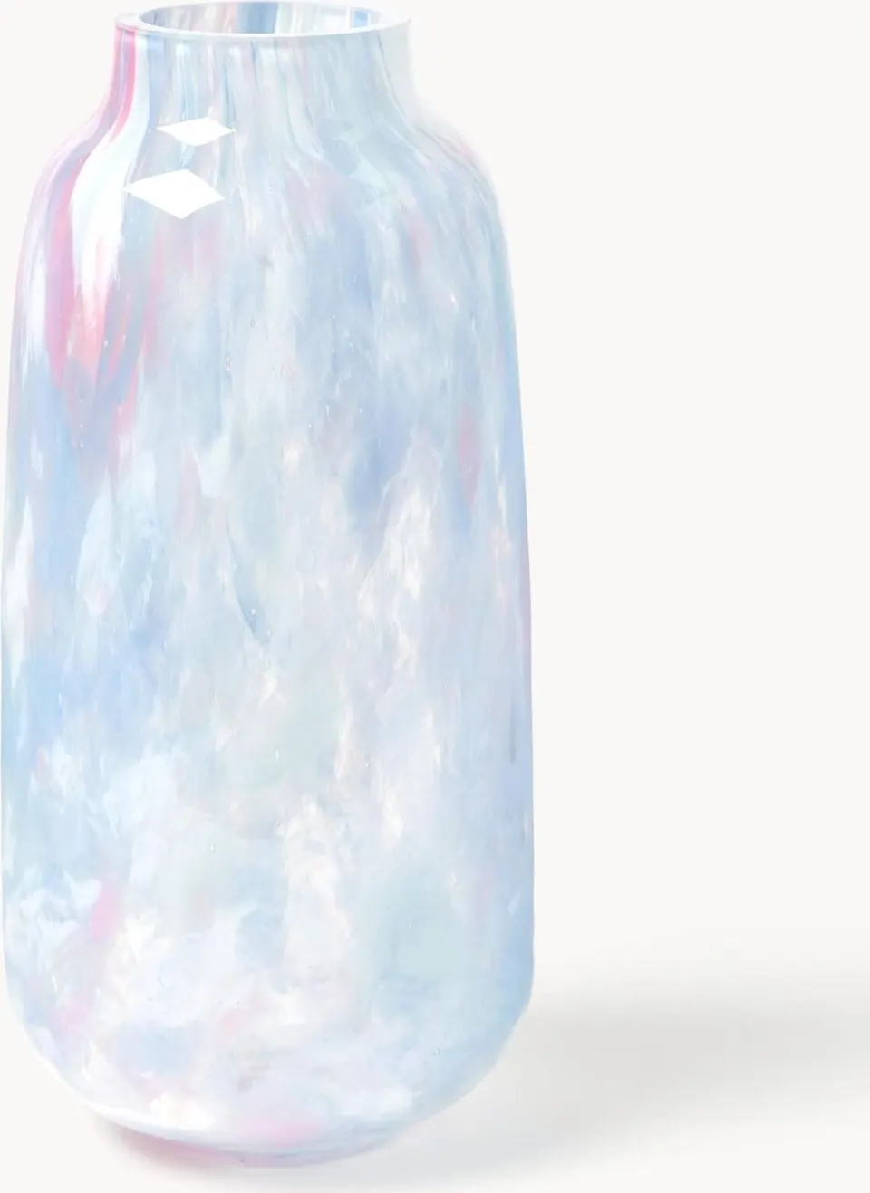 Mundgeblasene Vase Meadows aus Glas Höhe 26 cm modernes Design Wohnkultur
