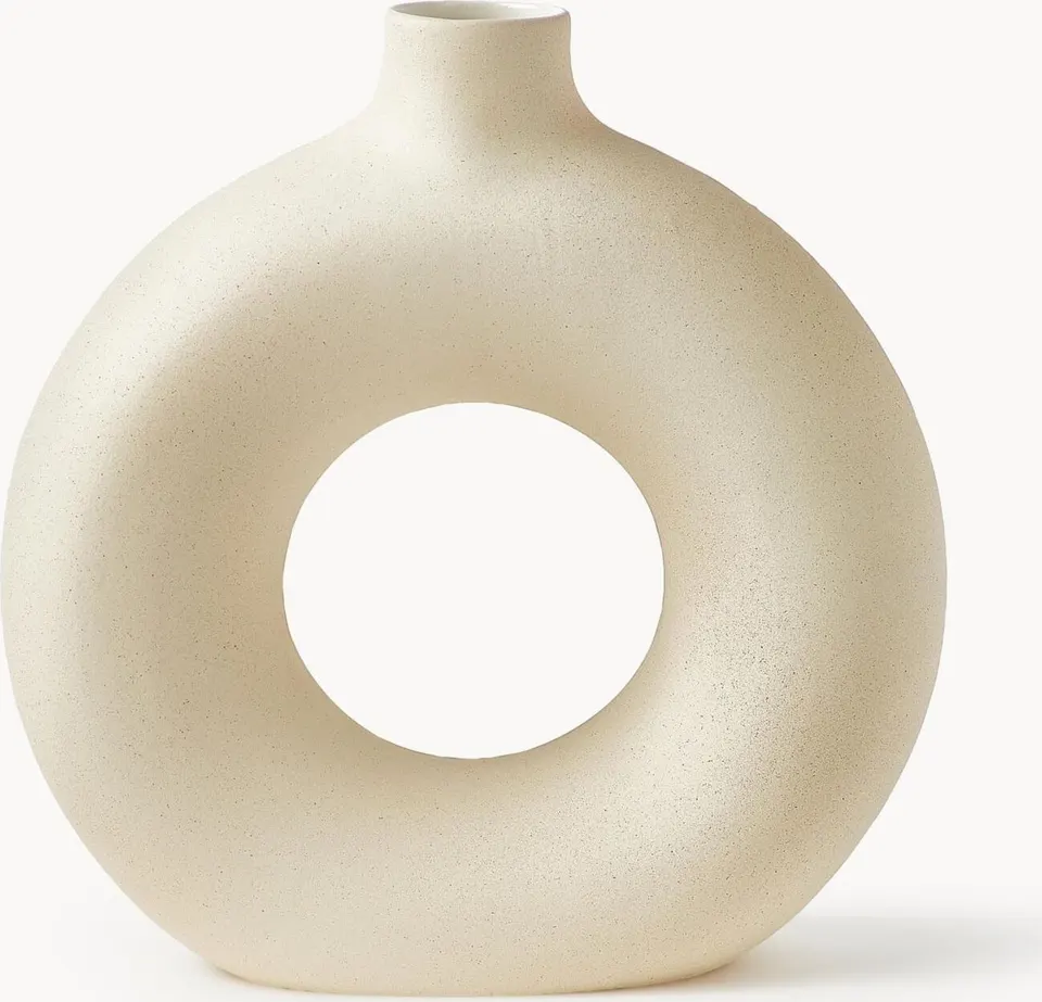 Design-Vase Livo aus Keramik in elegantem Stil Höhe 31 cm hochwertige Wohnraumdekoration
